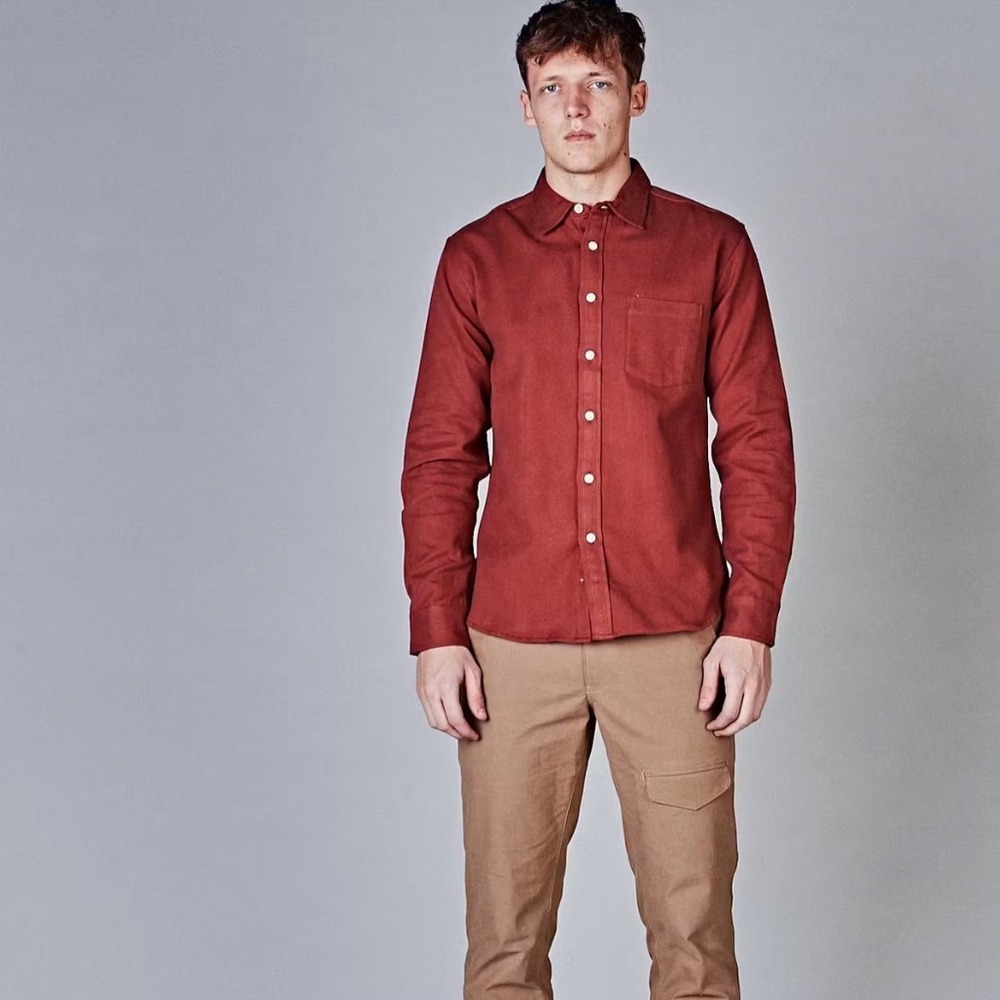 Corridor clay flannel shirt In In Clay Size Large